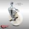 Service Caster 5 Inch SS Nylon Wheel Swivel 1/2 Inch Threaded Stem Caster with Brake SCC SCC-SSTS20S514-NYS-TLB-121315 - alternate 1